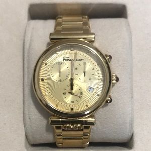 Salvatore Ferragamo Gold Ladies Watch